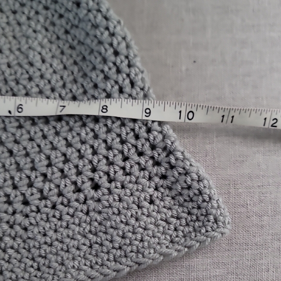 Hand made Gray Crochet Bucket Hat - Picture 7 of 9